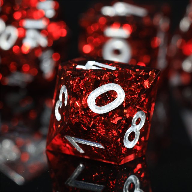 Mini Planet Wholesale dnd dice Dragon and Dungeon Resin Polyhedral Sharp Edges Dice RPG board role-playing games Dice Set