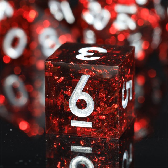 Mini Planet Wholesale dnd dice Dragon and Dungeon Resin Polyhedral Sharp Edges Dice RPG board role-playing games Dice Set