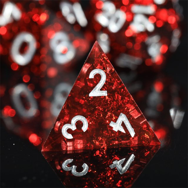 Mini Planet Wholesale dnd dice Dragon and Dungeon Resin Polyhedral Sharp Edges Dice RPG board role-playing games Dice Set