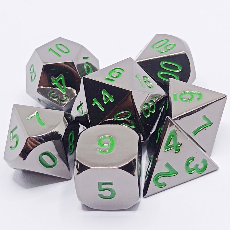 Custom Dice Polyhedral Metal DND Games Customized Logo Customized Color dice