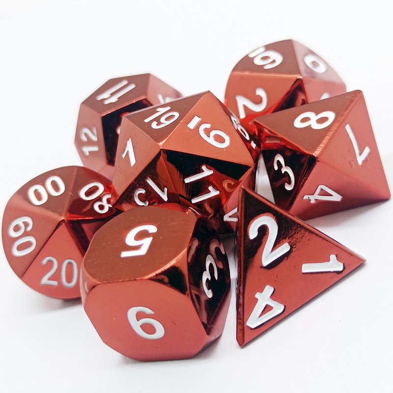 Custom Dice Polyhedral Metal DND Games Customized Logo Customized Color dice