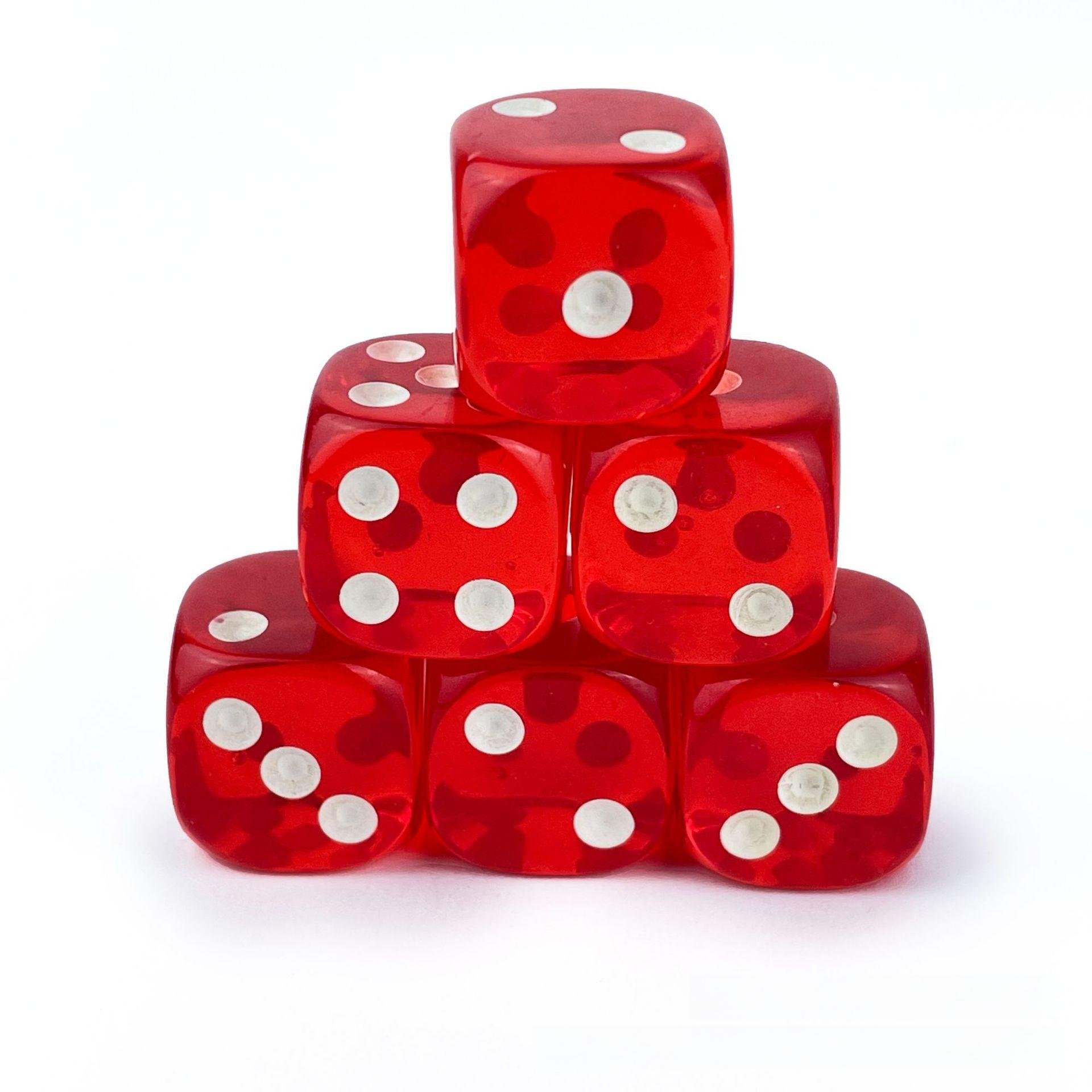 Wholesale colorful transparent rounded acrylic dice game six-sided board games D6 dice 16mm dice