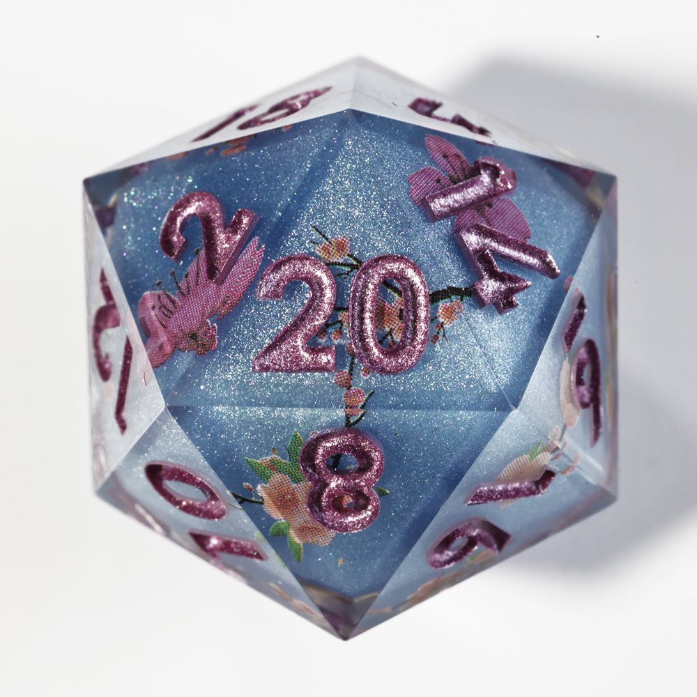 MINI PLANET Handmade DND Dice Set Wholesale Custom Resin Dice For RPG Dragon&Dungeon Game Polyhedral Layered Sticker Dice Sets