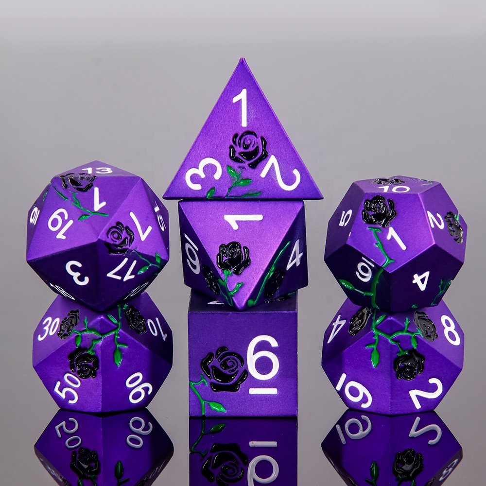 Dungeons And Dragons Rpg 16mm Dice Set Polyhedral Dnd Metal Dice For Entertainment Games