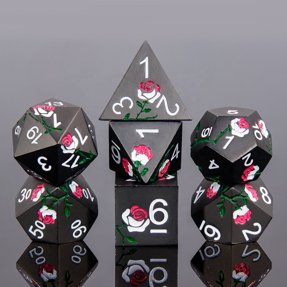 Dungeons And Dragons Rpg 16mm Dice Set Polyhedral Dnd Metal Dice For Entertainment Games