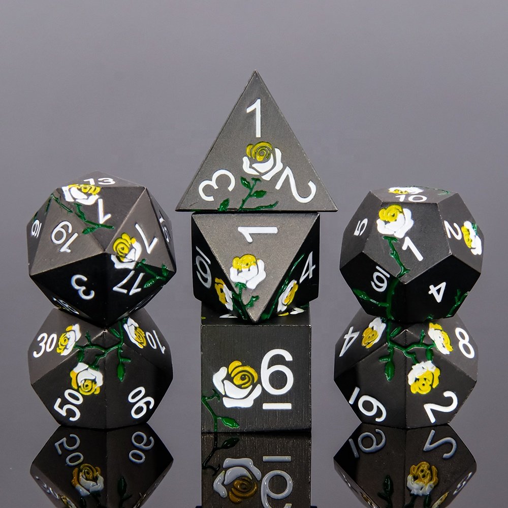 Dungeons And Dragons Rpg 16mm Dice Set Polyhedral Dnd Metal Dice For Entertainment Games