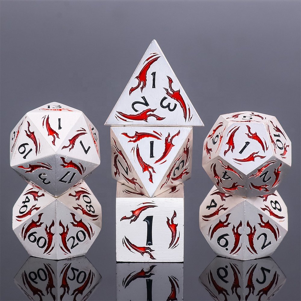 Dungeons And Dragons Rpg 16mm Dice Set Polyhedral Dnd Metal Dice For Entertainment Games