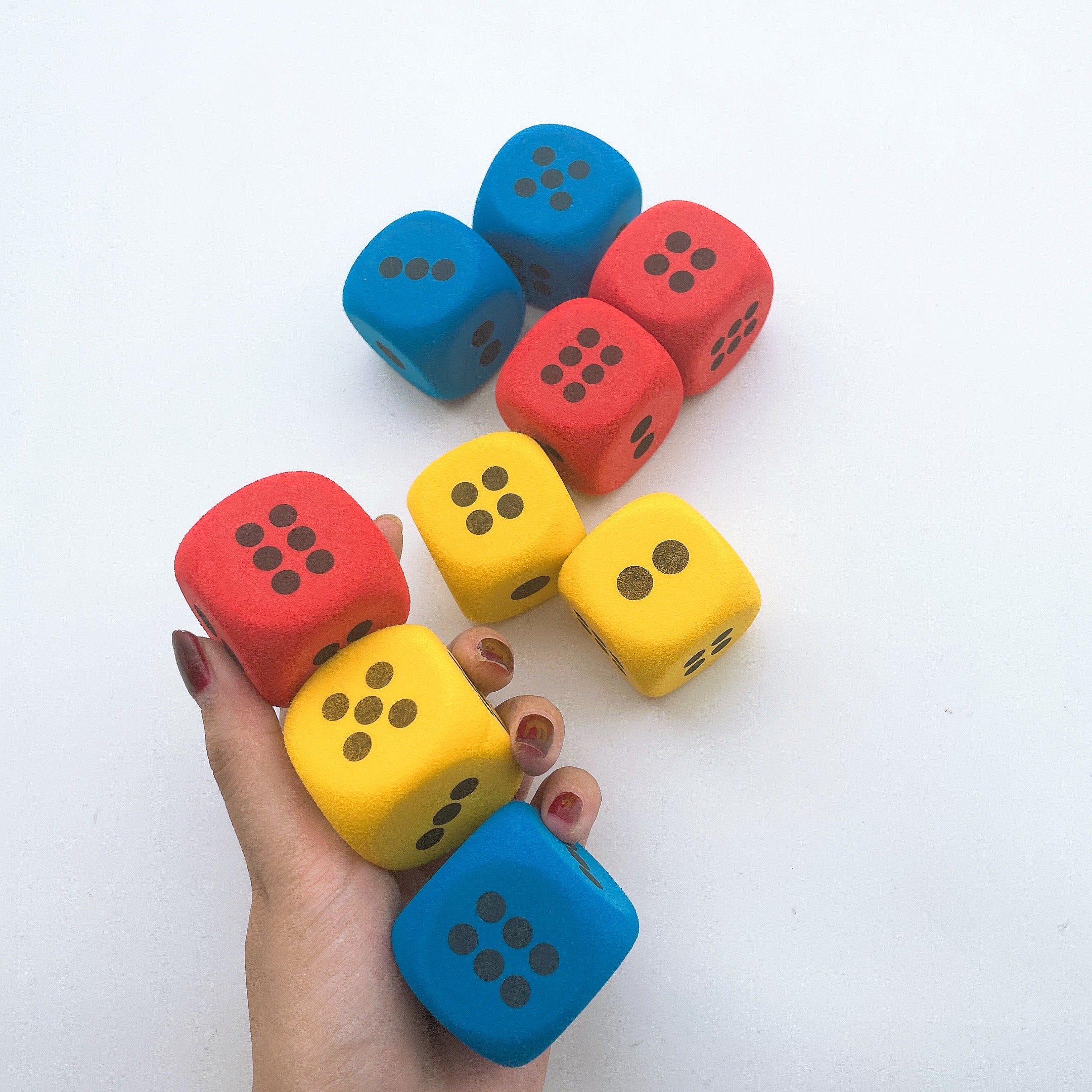 Multifunction Game Props Toy Foam Cube Building Blocks Custom Size Shape Eva Dice For Kid Adults