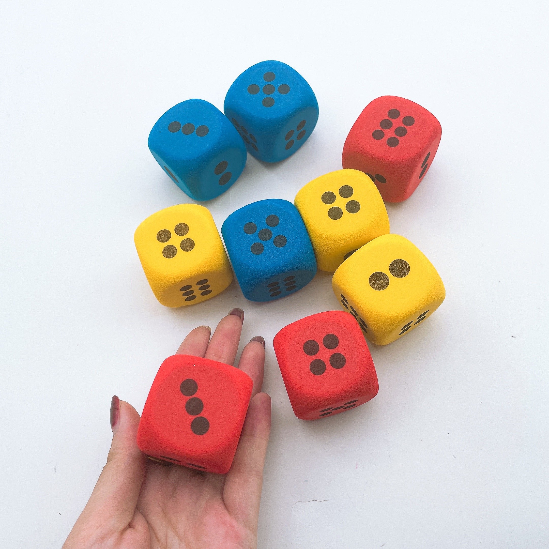 Multifunction Game Props Toy Foam Cube Building Blocks Custom Size Shape Eva Dice For Kid Adults