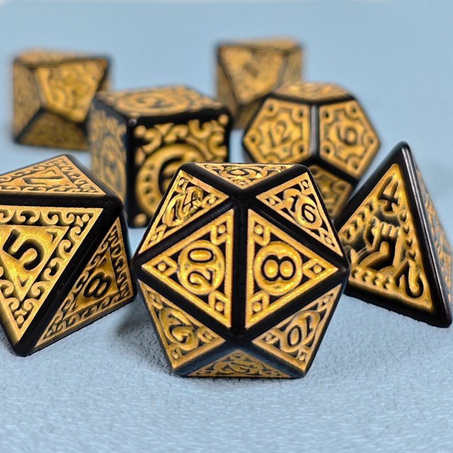 Polyhedral Dnd Dice Set Color Blend Dice For Dungeons And Dragons Dnd Rgp