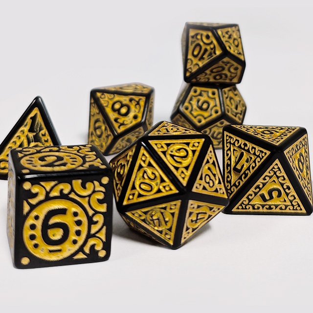 Polyhedral Dnd Dice Set Color Blend Dice For Dungeons And Dragons Dnd Rgp