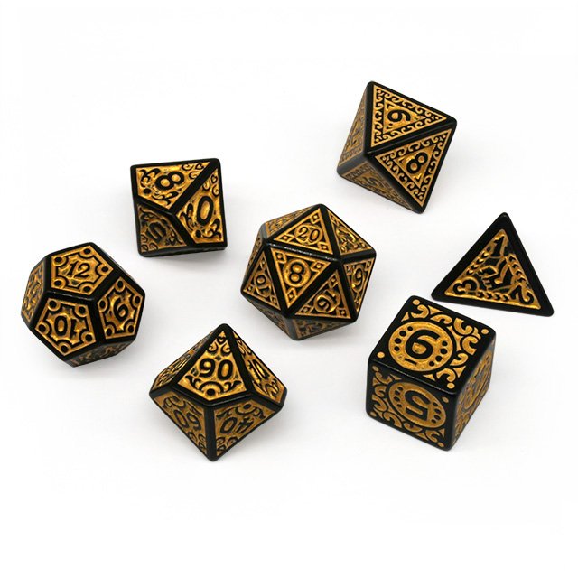 Polyhedral Dnd Dice Set Color Blend Dice For Dungeons And Dragons Dnd Rgp