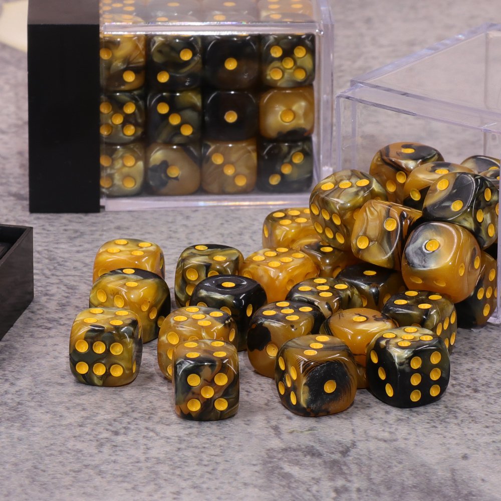 Double-colors D6 Pip Dice Square Opaque 12mm standard Dice Acrylic Polyhedral Dice Set for RPG DND Games