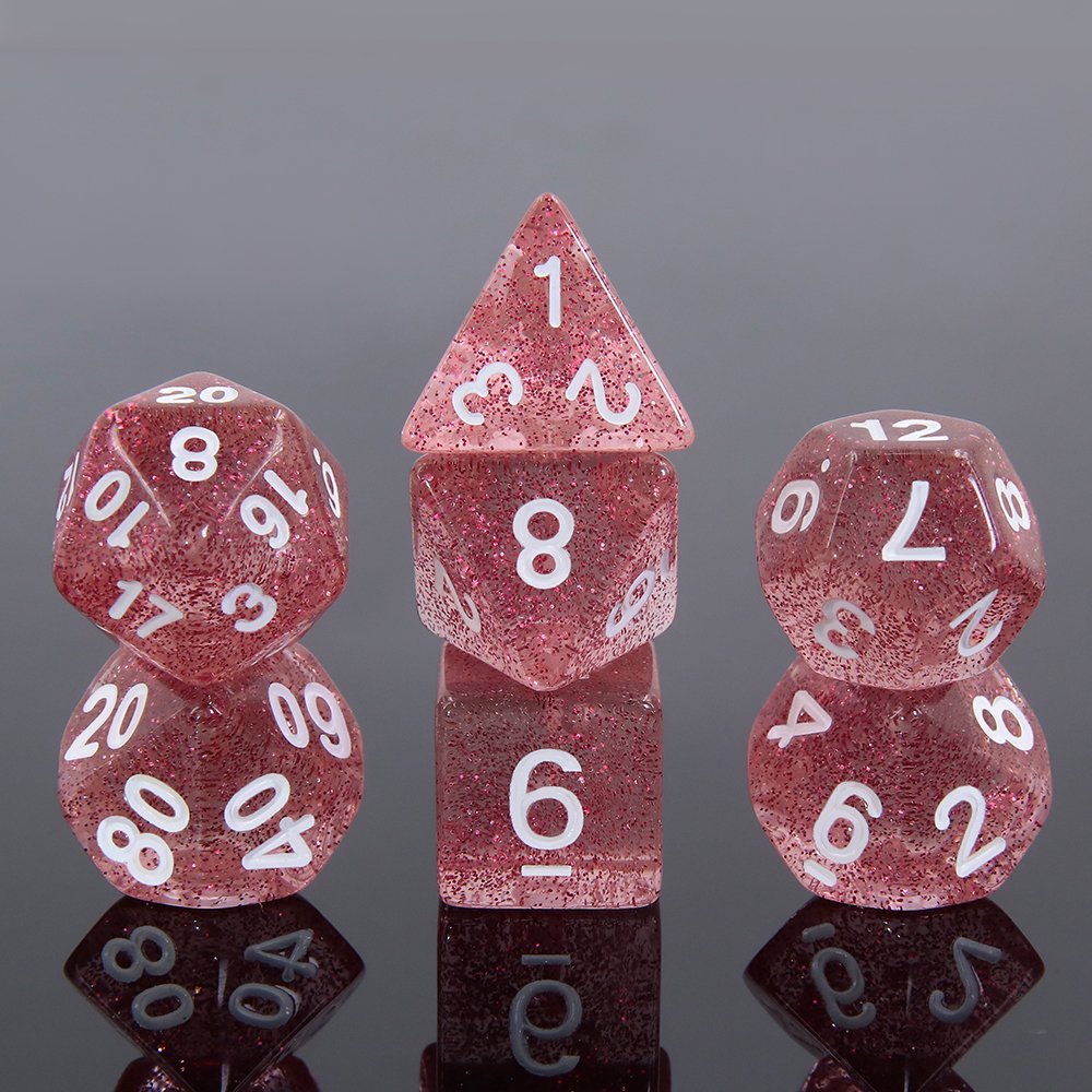 Hot Sale Blend 7 pcs Polyhedral dice set Tabletop Game Dice For Casino Games
