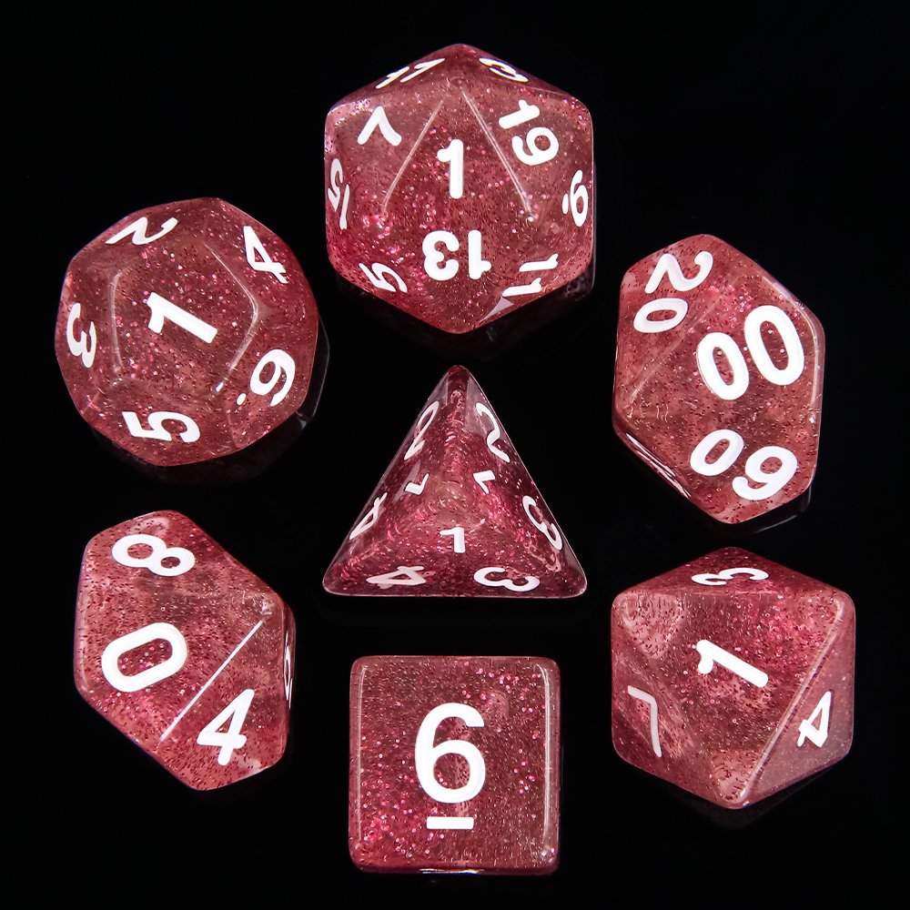 Hot Sale Blend 7 pcs Polyhedral dice set Tabletop Game Dice For Casino Games