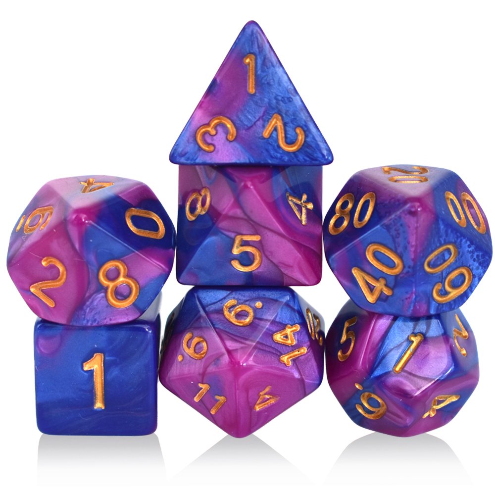 Dungeons And Dragons Custom Wholesale Polyhedral Dnd Rpg Game Plastic Acrylic Dice Set