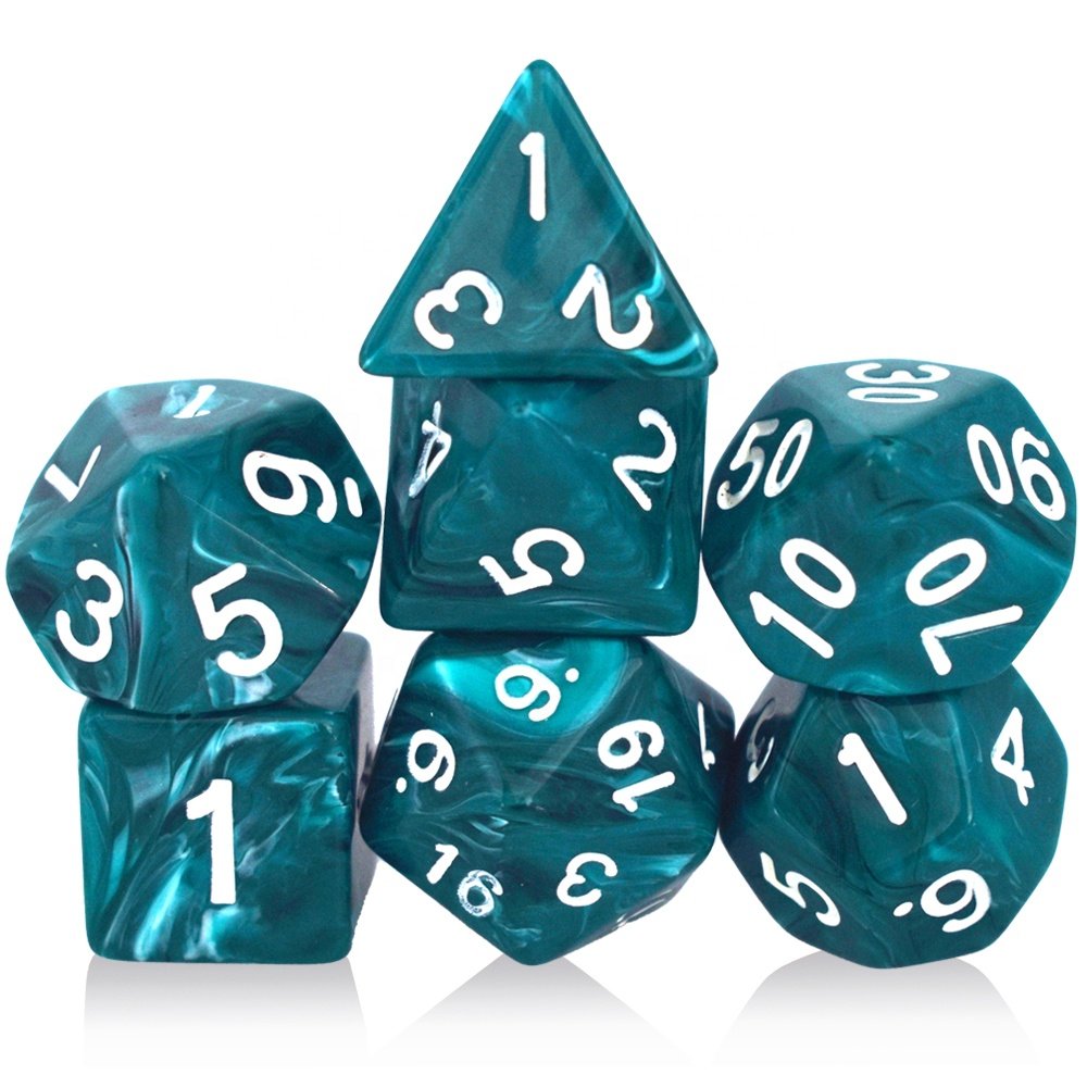 Dungeons And Dragons Custom Wholesale Polyhedral Dnd Rpg Game Plastic Acrylic Dice Set