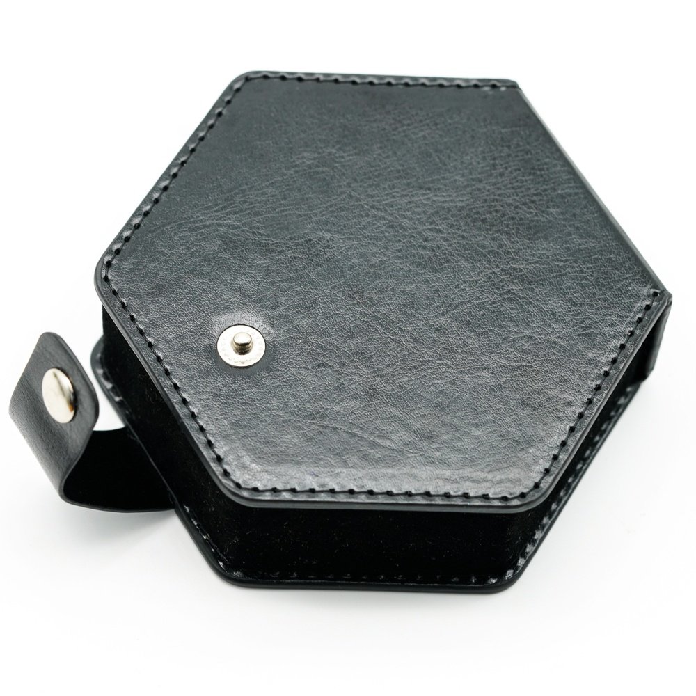 Udixi Leather&Flannel Box for DND RPG 7pcs Role-playing Dungeons and Dragons Dice Box