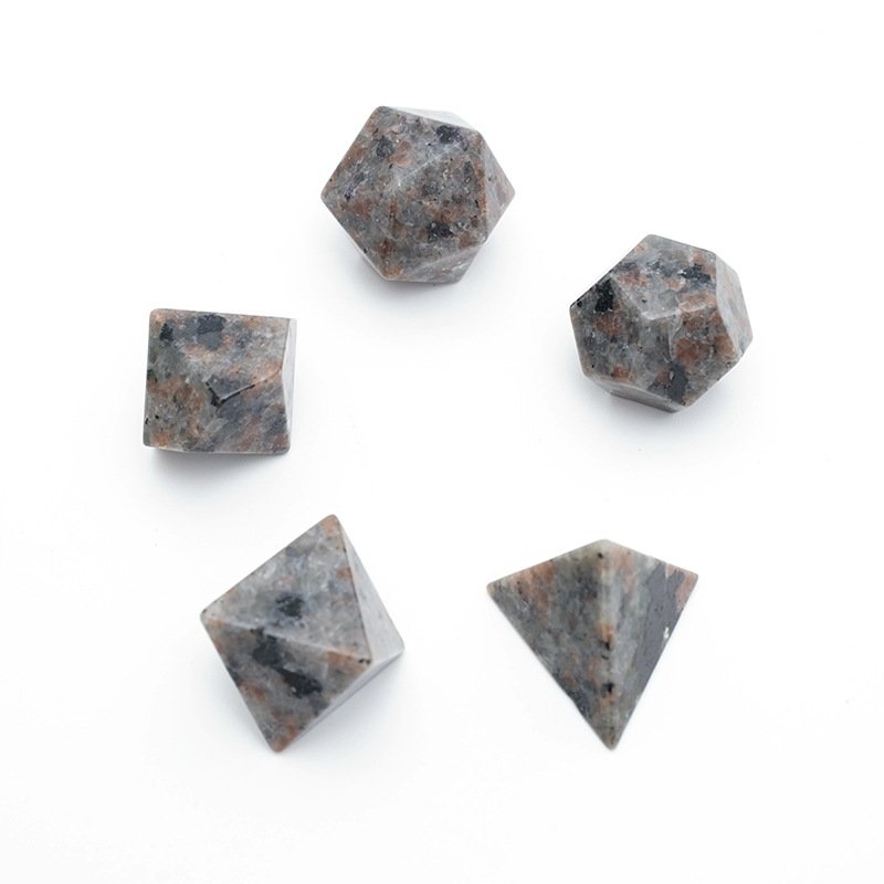 Professional custom Yooperlite Dice DND Natural Gemstone dice set RPG polyhedron game dice set