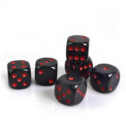 Customized RPG Acrylic Plastic Resin Perlage Polyhedral Dice Set for DND & Other Tabletop Games