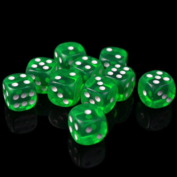 Colored Plastic Dice Acrylic dice Customized Plastic Transparent Dice