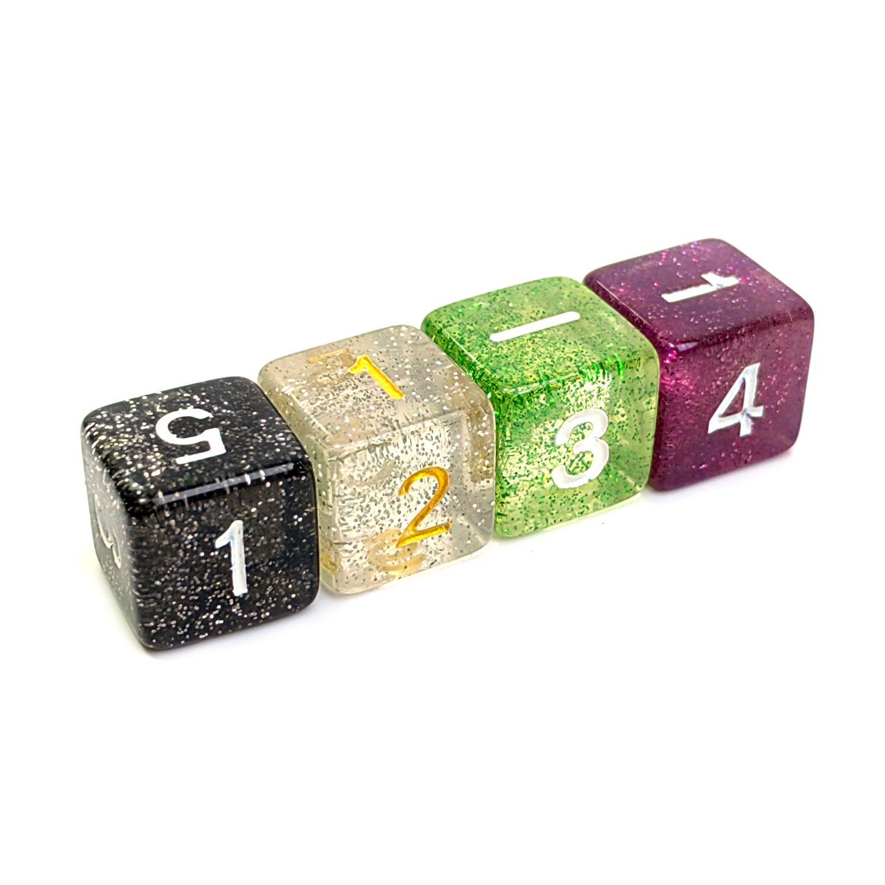 Bulk wholesale two-color transparent 16mm Plastic Dice D6 Sided Number Dice for D&D RPG MTG Board Game Toy DIY
