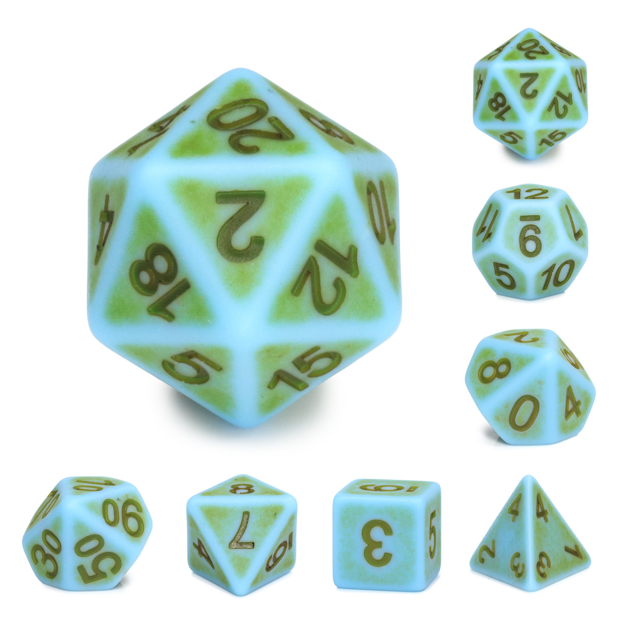 Resin Ancient Dice Dungeons and Dragons DND role-playing game RPG Dice Set For board game