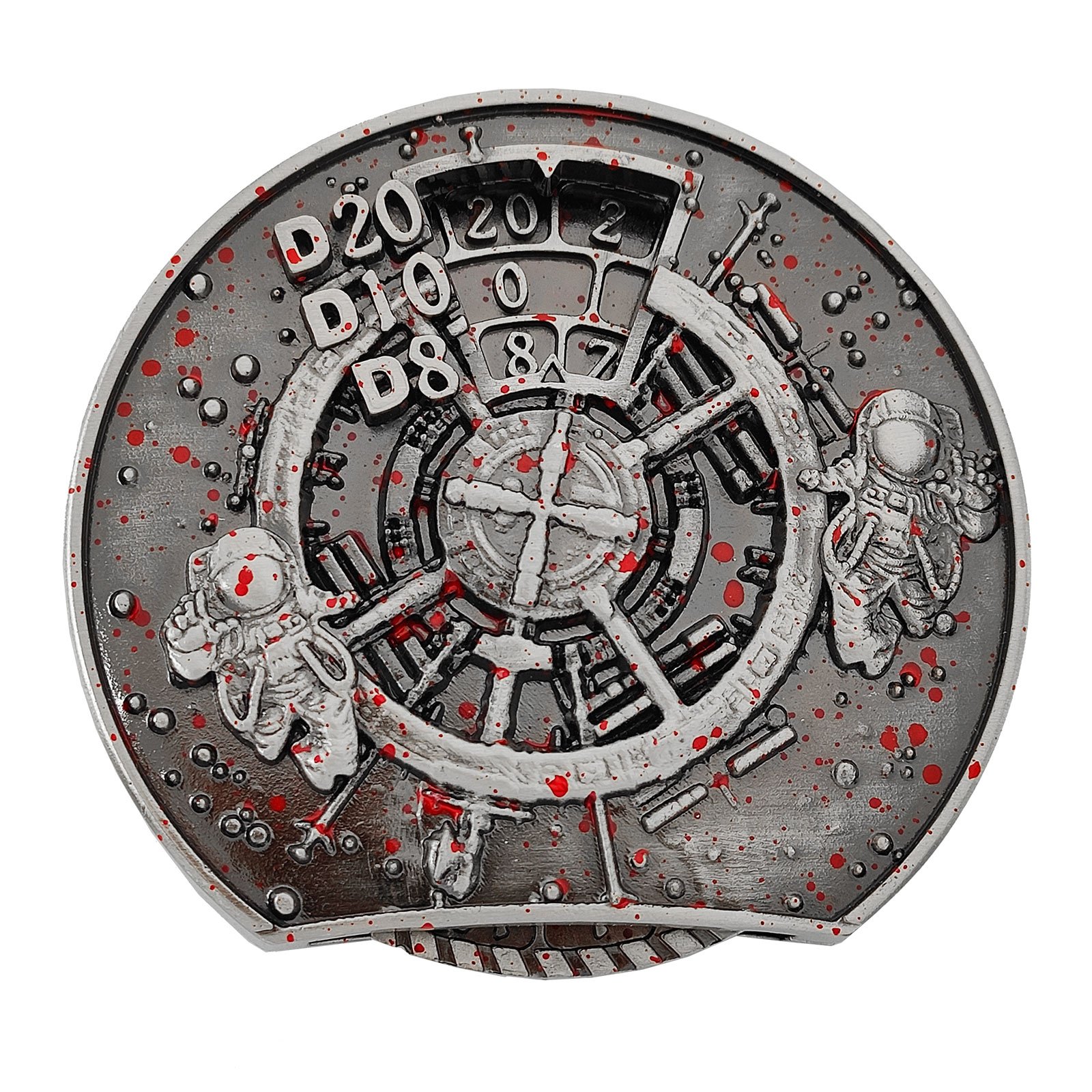 Roulette Dice Metal Dice Set Space Spinner DND Dice Space Sci-Fi Retro Spinner D20 All
