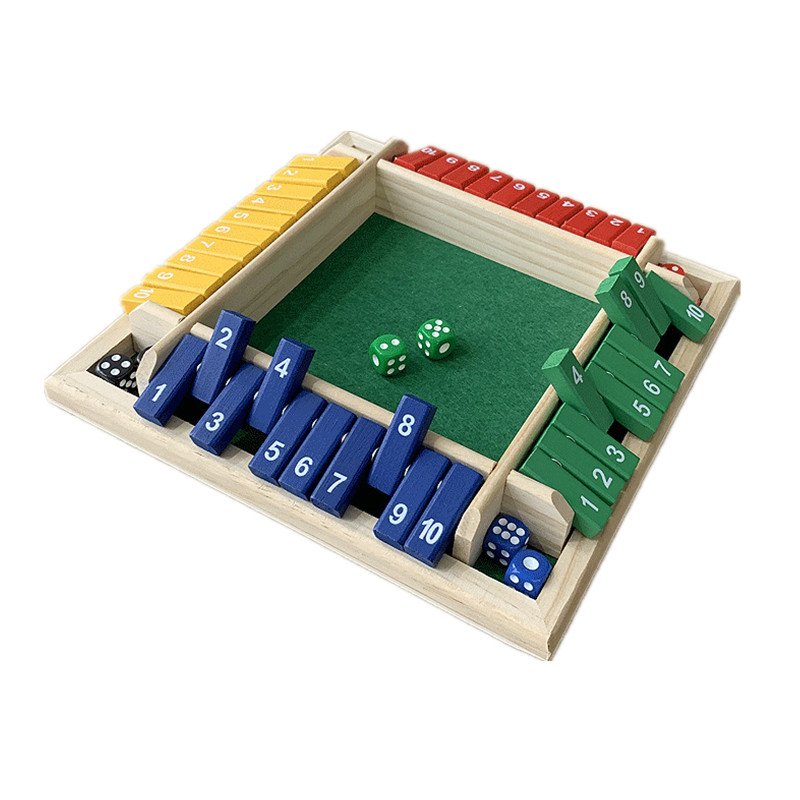 Table Digital Children Board Game Bar Party Casual Flip Card Game Wooden Flip Card Game