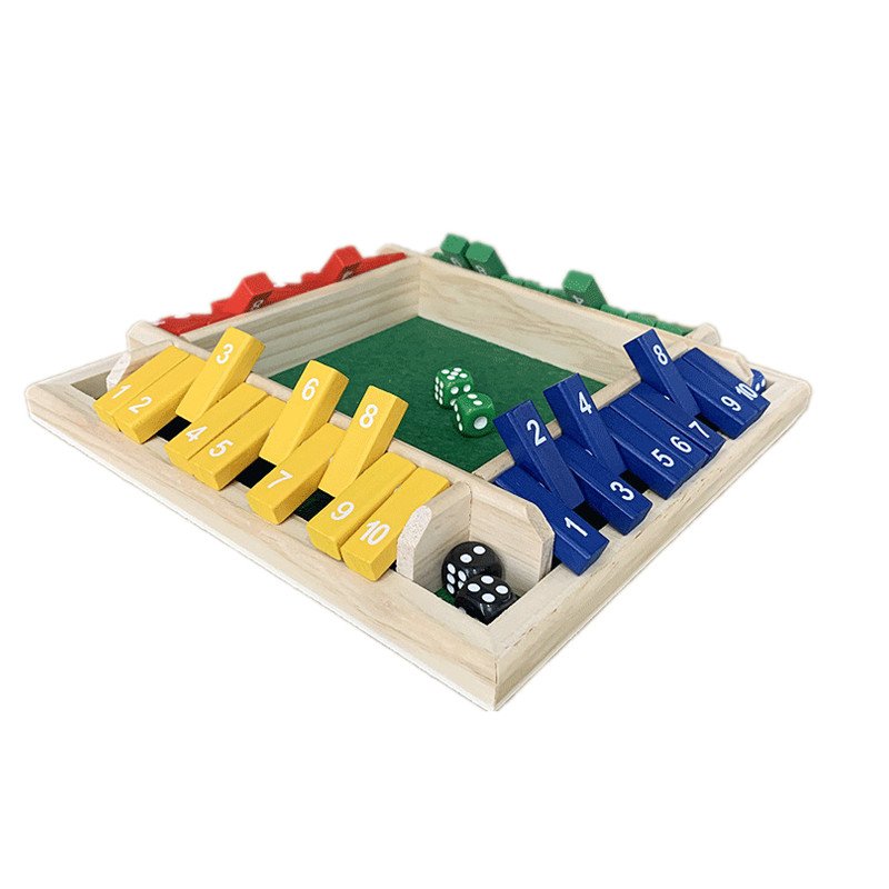 Table Digital Children Board Game Bar Party Casual Flip Card Game Wooden Flip Card Game