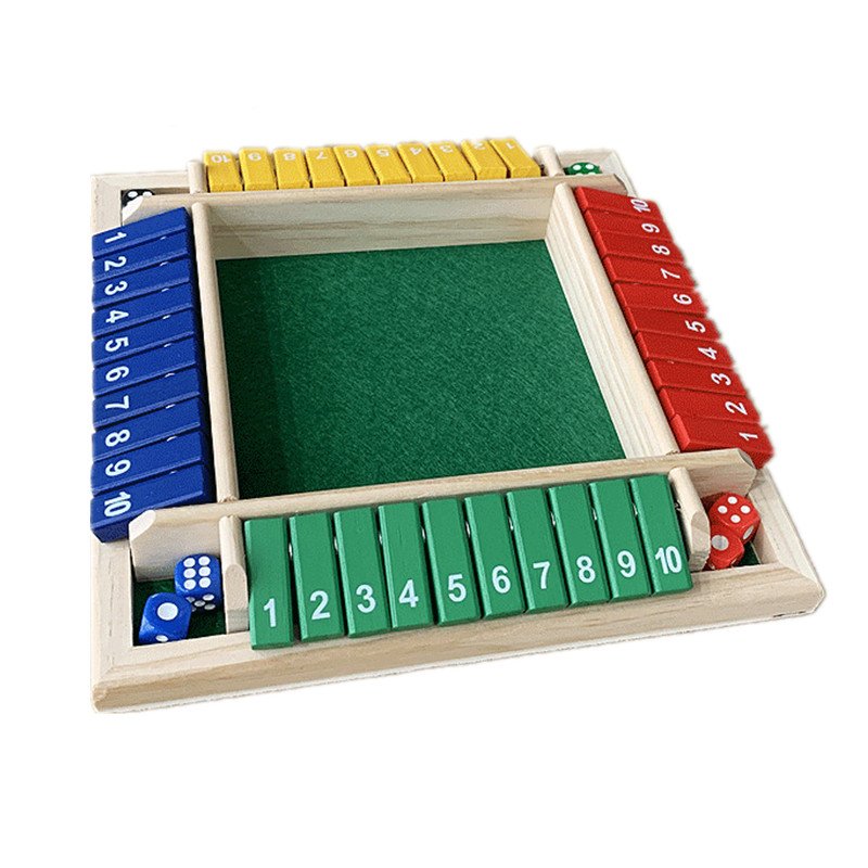 Table Digital Children Board Game Bar Party Casual Flip Card Game Wooden Flip Card Game
