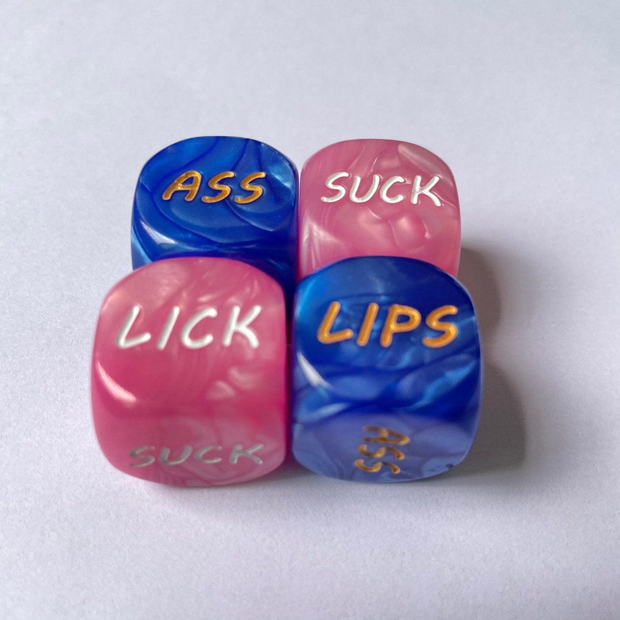 Adult love sex game dice Set Couple Game Funny Sexual Game Gadgety Erotic Pink Blue Lips Suck Letters Sex Position Outercourse