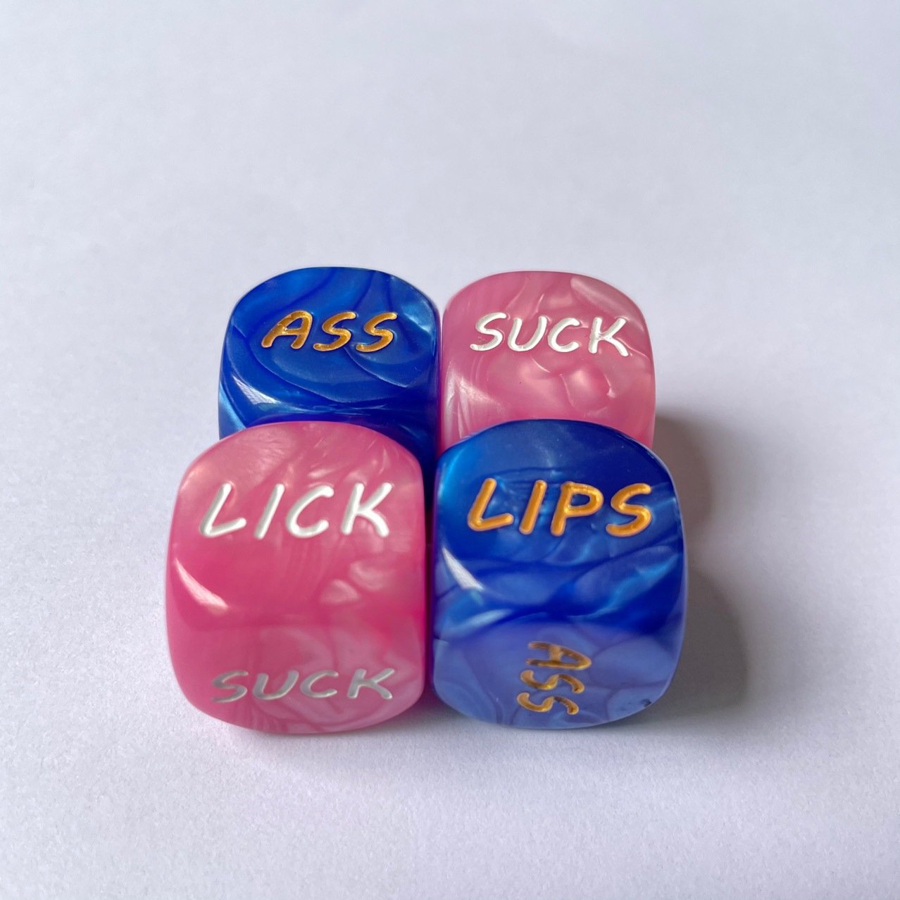Adult love sex game dice Set Couple Game Funny Sexual Game Gadgety Erotic Pink Blue Lips Suck Letters Sex Position Outercourse