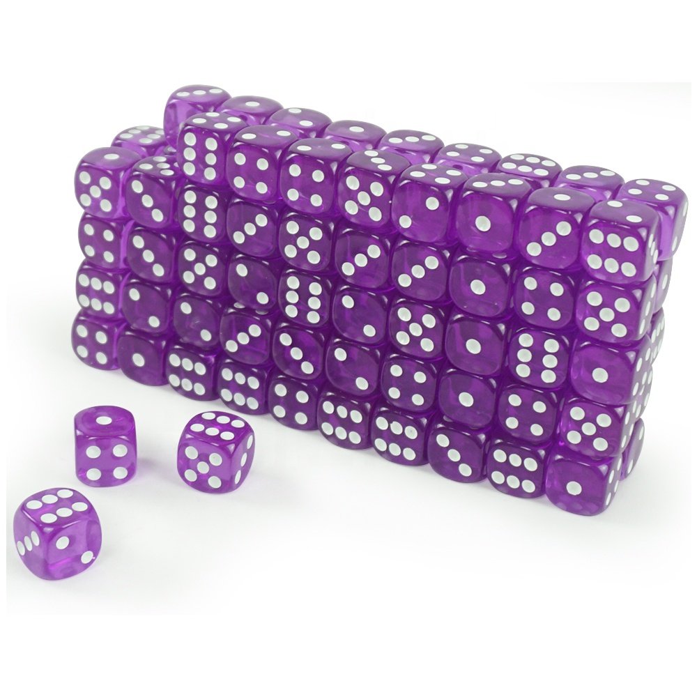 Hot Sale 16mm New Design Six Sides Transparent Dices Supplier