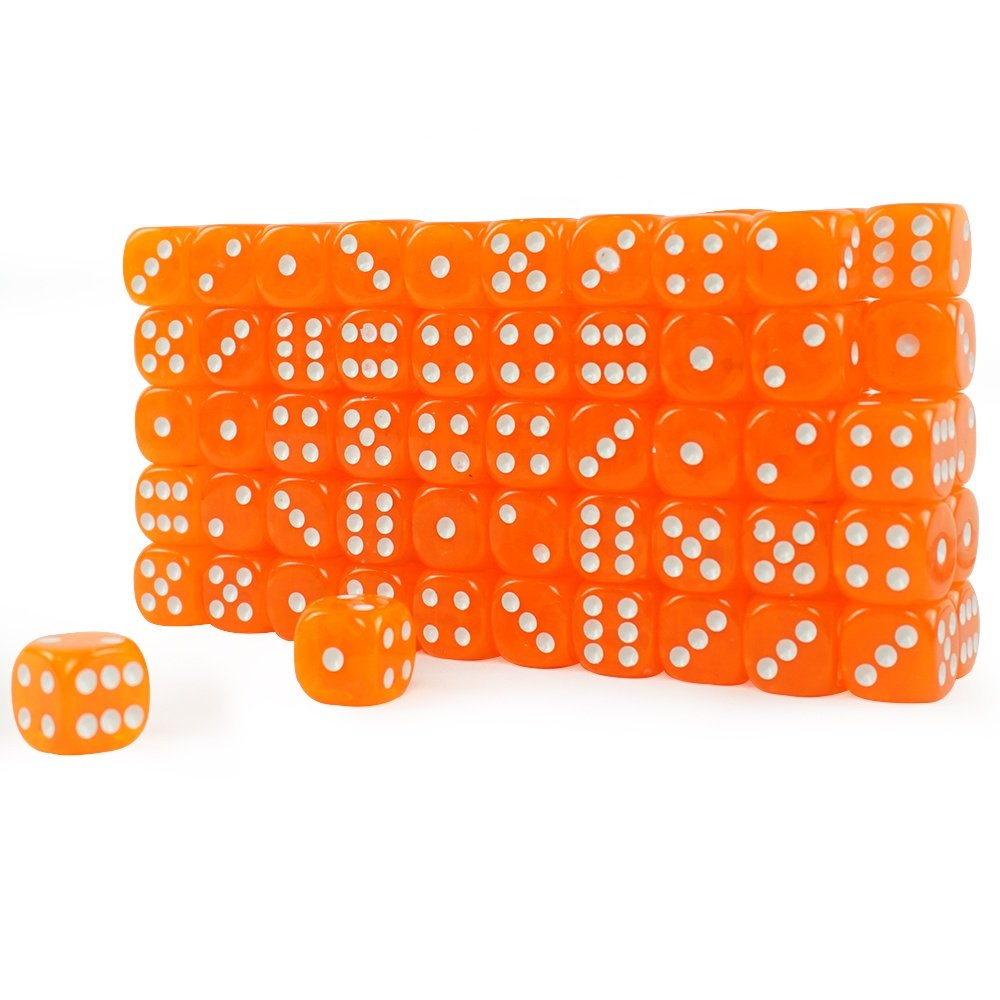 Hot Sale 16mm New Design Six Sides Transparent Dices Supplier