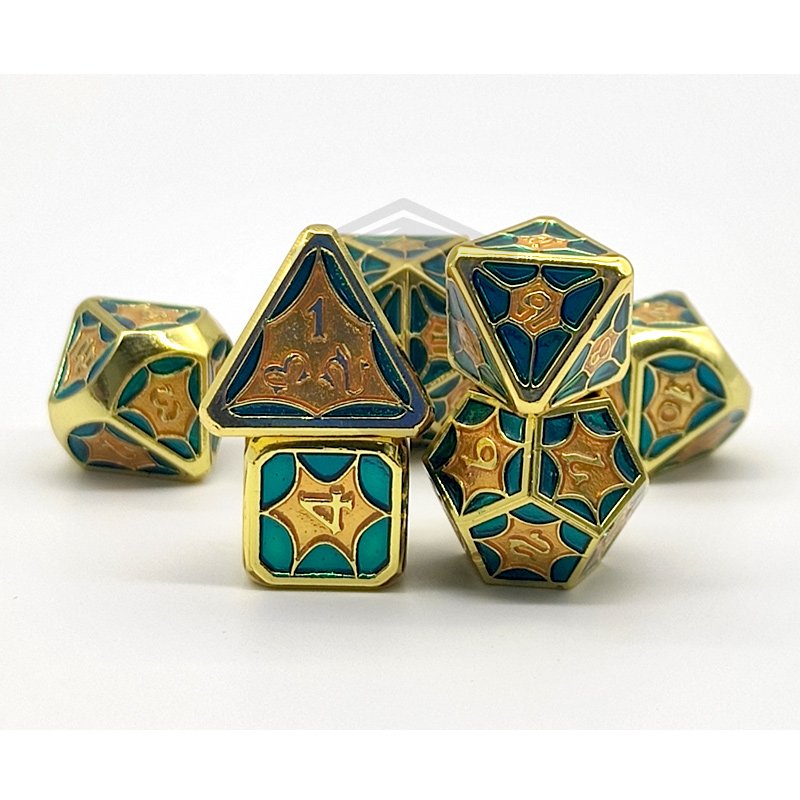 Metal DND Dice Set Board Game 7pcs D&D Polyhedral Dice For Dungeons and Dragons Gift TTRPG