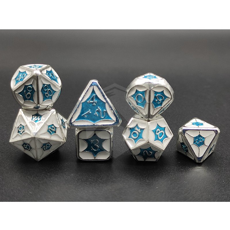 Metal DND Dice Set Board Game 7pcs D&D Polyhedral Dice For Dungeons and Dragons Gift TTRPG