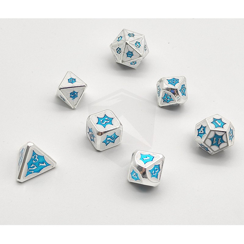 Metal DND Dice Set Board Game 7pcs D&D Polyhedral Dice For Dungeons and Dragons Gift TTRPG