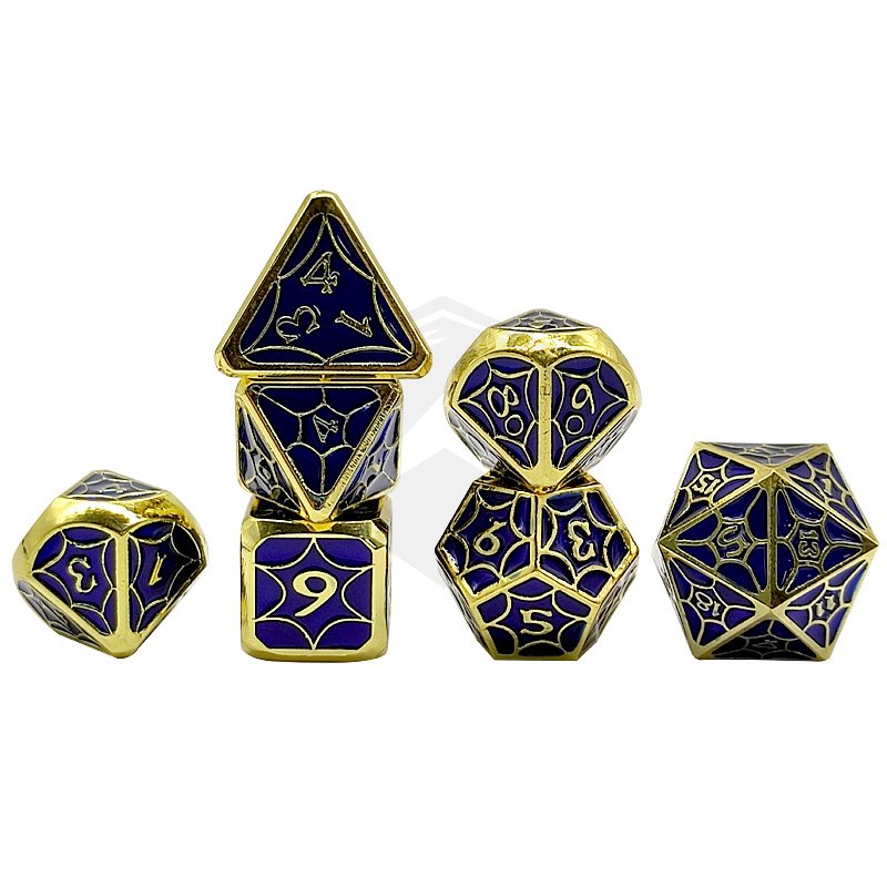 Metal Dice Set D4-D20 for Board Games Dragon Rpg metal dice set dnd Dnd As Christmas Birthday Gift