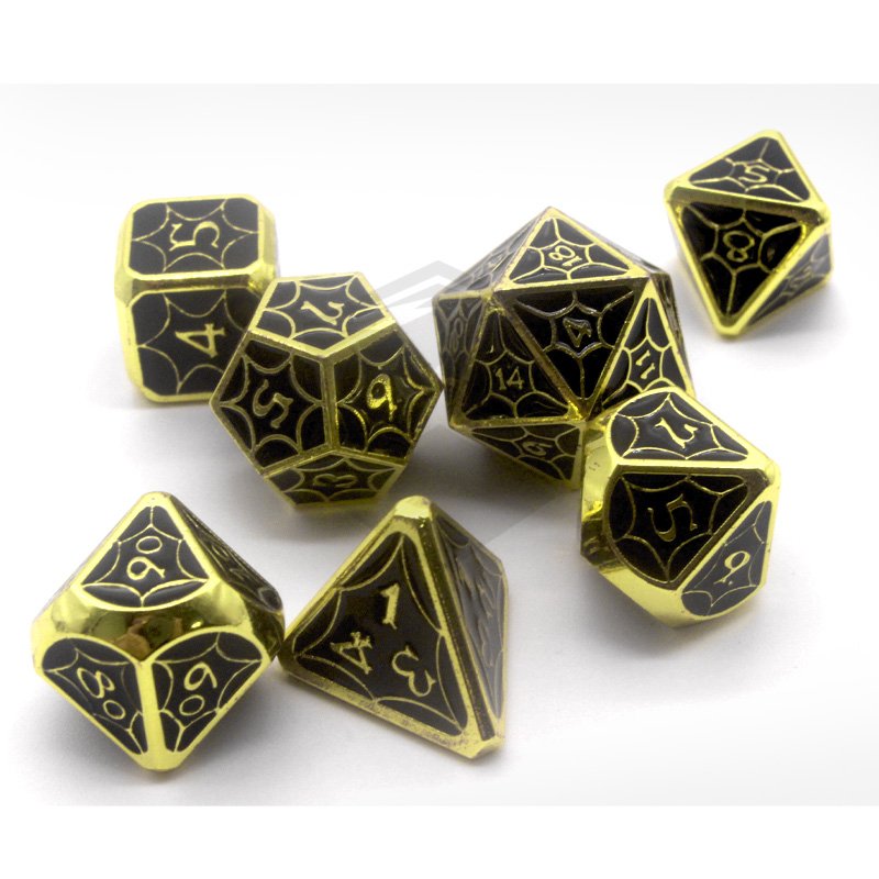 Metal Dice Set D4-D20 for Board Games Dragon Rpg metal dice set dnd Dnd As Christmas Birthday Gift