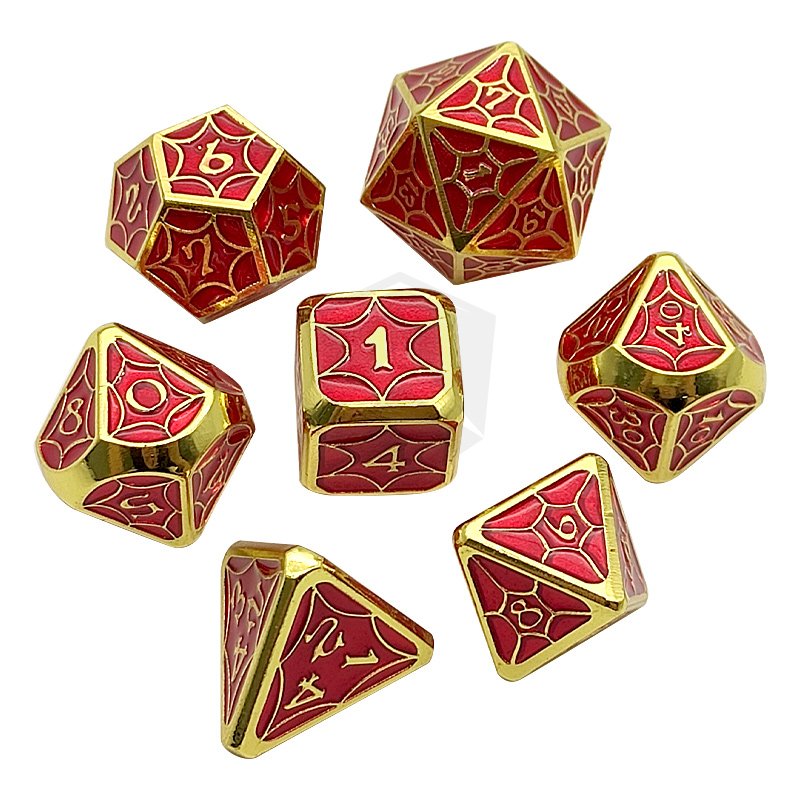Metal Dice Set D4-D20 for Board Games Dragon Rpg metal dice set dnd Dnd As Christmas Birthday Gift