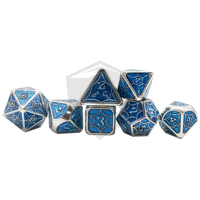 Metal Dice Set D4-D20 for Board Games Dragon Rpg metal dice set dnd Dnd As Christmas Birthday Gift