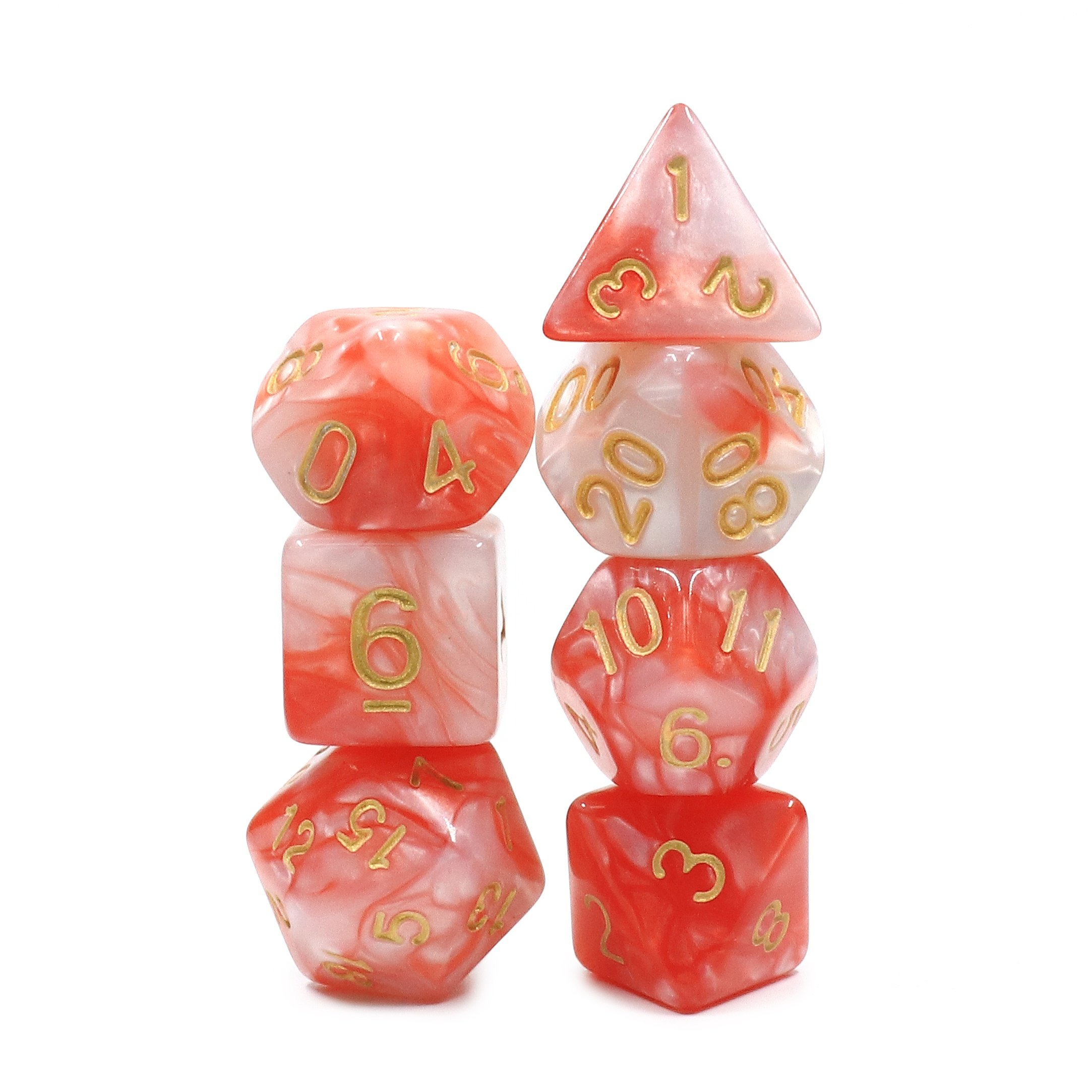 HD Dice High Quality Custom Two-Tone Gemini Polyhedral Dice, Polyhedral Dice Set