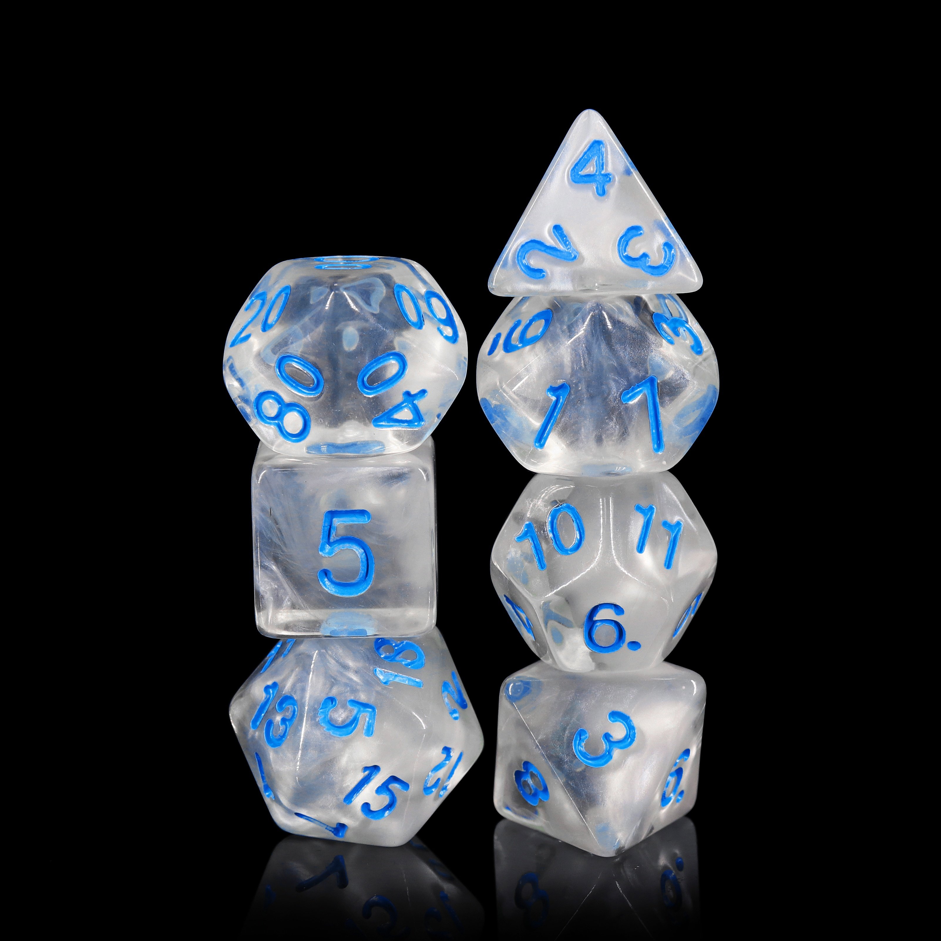 HD Dice High Quality Custom Two-Tone Gemini Polyhedral Dice, Polyhedral Dice Set