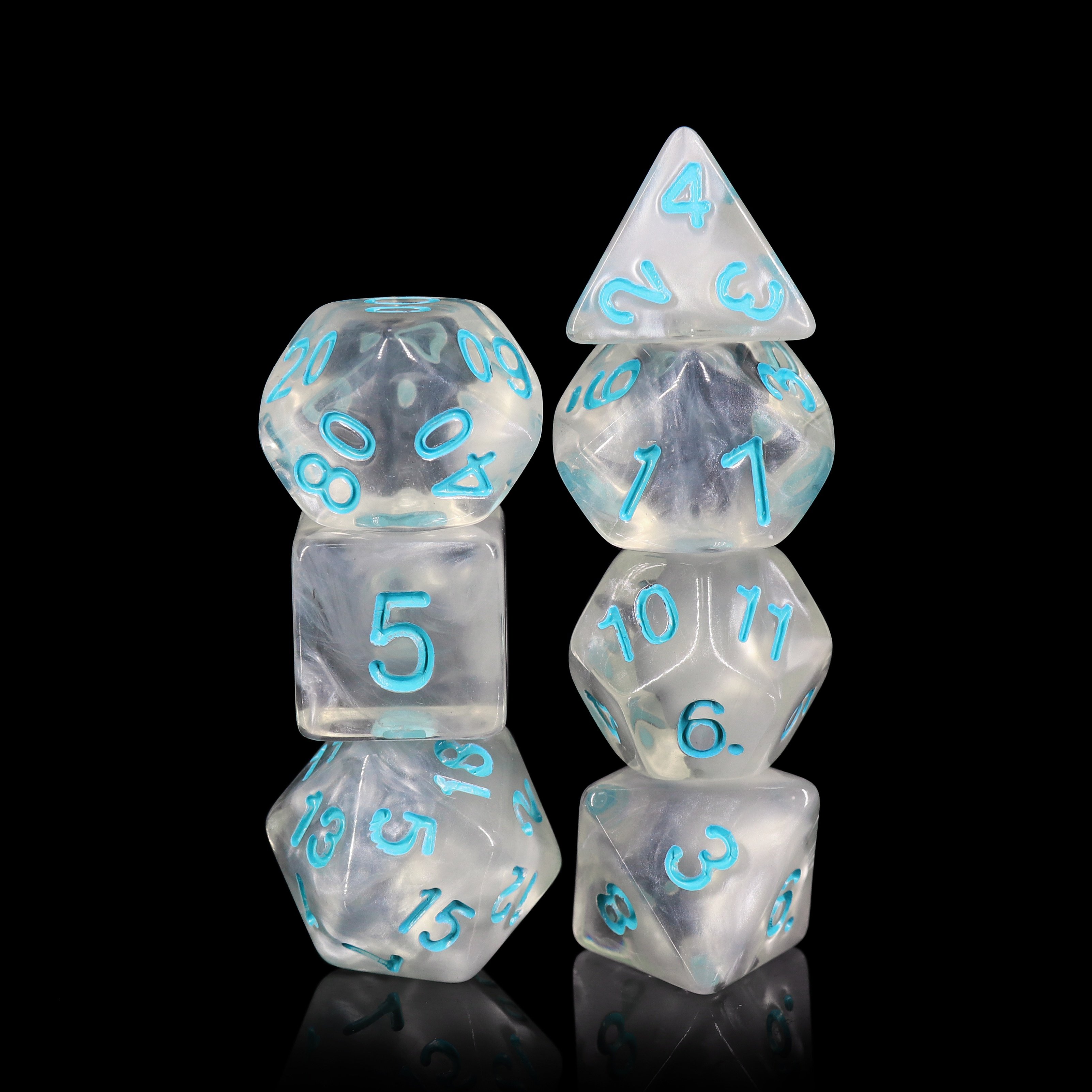 HD Dice High Quality Custom Two-Tone Gemini Polyhedral Dice, Polyhedral Dice Set