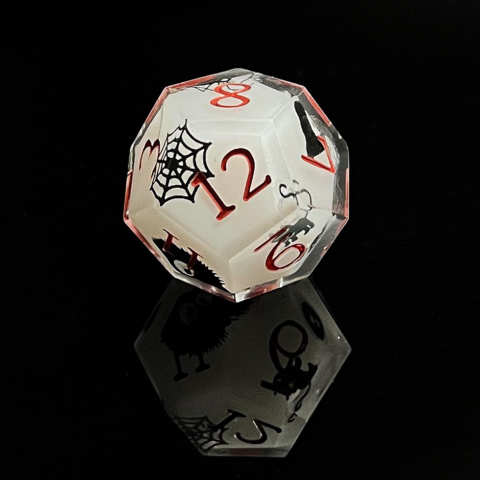 dnd handmade Halloween spooky cute style double dice for game