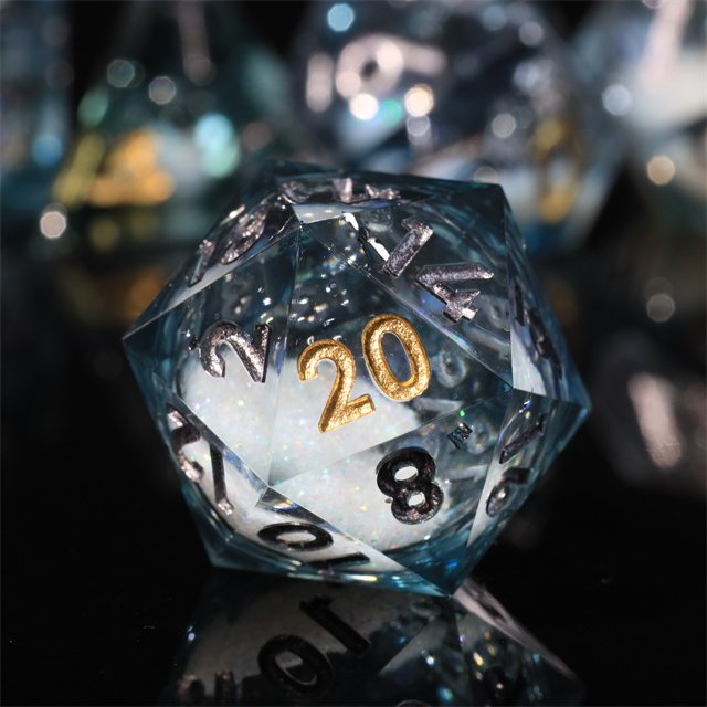 MINI PLANET Handmade Resin Dragon and Dungeon DND RPG Dice Set Custom Sharp Edges Gift Polyhedral Board Game Dice