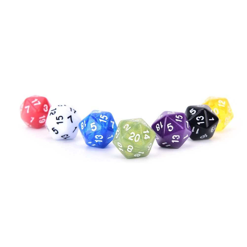 custom D20 20mm DND Dice set Factory Wholesale Polyhedral Dice game Tabletop Gaming