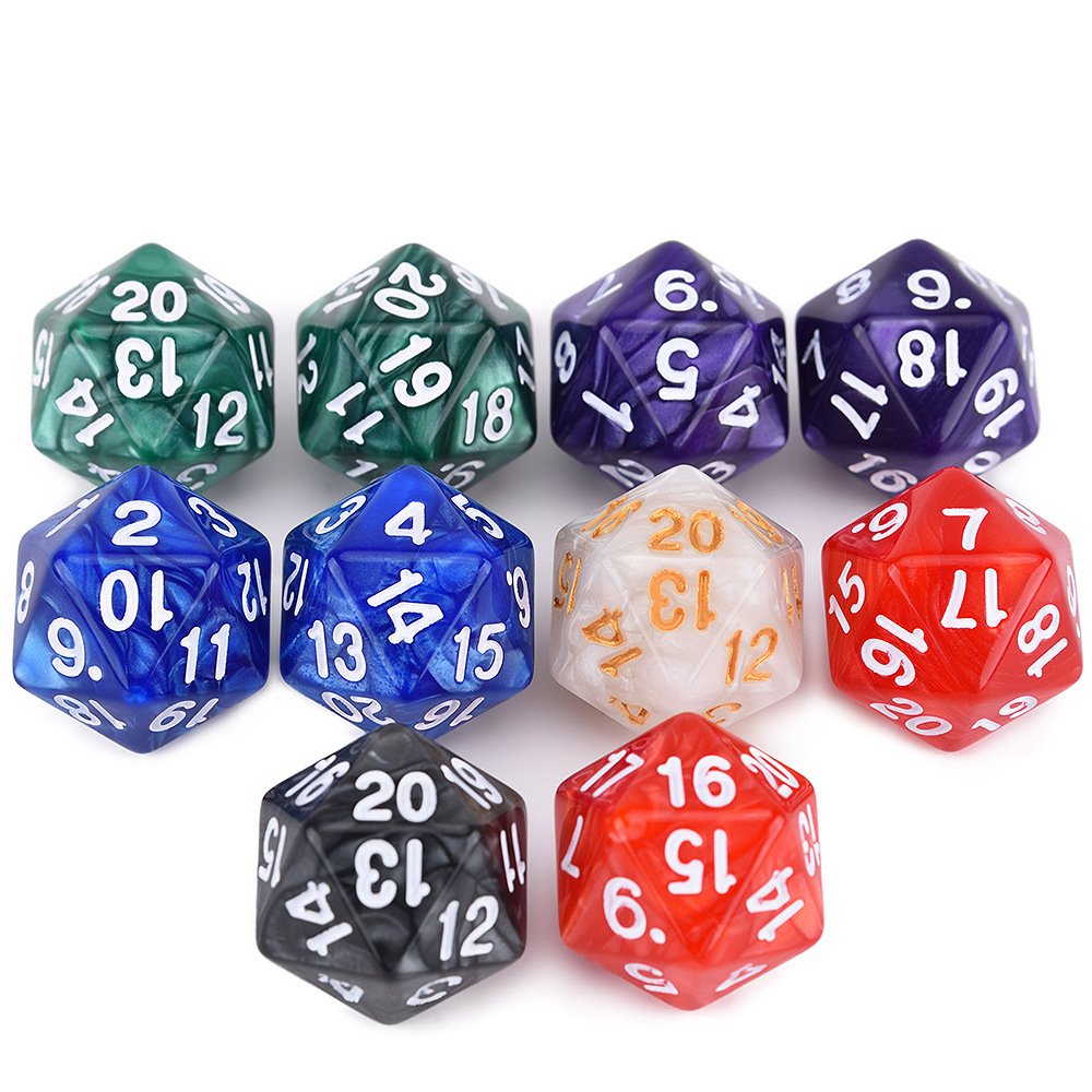 custom D20 20mm DND Dice set Factory Wholesale Polyhedral Dice game Tabletop Gaming
