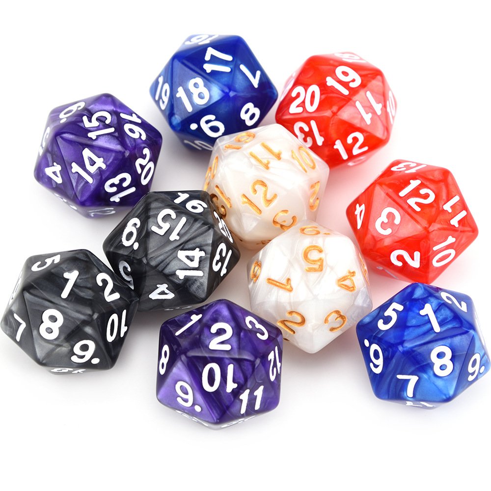 custom D20 20mm DND Dice set Factory Wholesale Polyhedral Dice game Tabletop Gaming